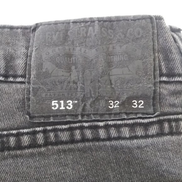 Levi Strauss & Company 513 men's size 32 x 32 gray jeans - Picture 12 of 12